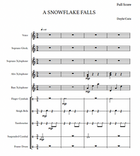 Load image into Gallery viewer, A Snowflake Falls: A Winter Song for Orff Ensemble
