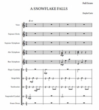 Load image into Gallery viewer, A Snowflake Falls: A Winter Song for Orff Ensemble
